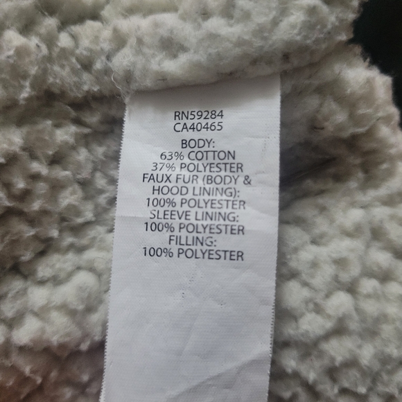 Kids Green Sherpa Lined Zip-up Hoodie Children's Place - Picture 3 of 4